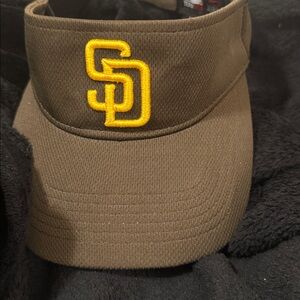 Official MLB San Diego Padres Adjustable Visor - Brown/Yellow